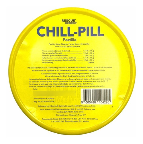 Pastillas Remedy Natural Stress Relief Alcohol Free Rescue
