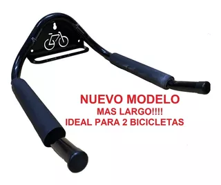 Soporte De Pared Para 2 Bicicletas Con Seguridad