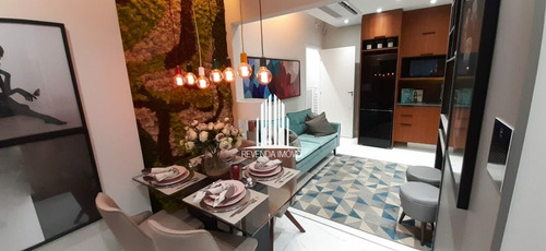 Imagem 8 de 13 de Apartamento 44 M² 1 Quarto 1 Vaga 1 Banheiro. Com Academia Aceita Animais Bicicletário Churrasqueira - Br33381