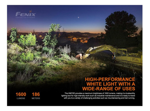 Fenix Hm70r 1600 Lumen Usb-c Cosco Recargable Con Dual Cri