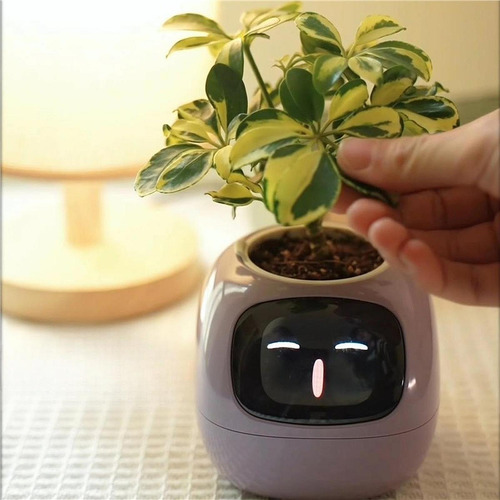Robot Jardinera Inteligente Lindo Robot Planta Inteligencia