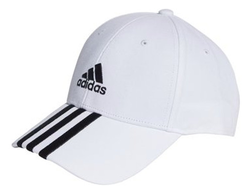 Boné adidas Baseball 3 Stripes Unissex - Branco E Preto