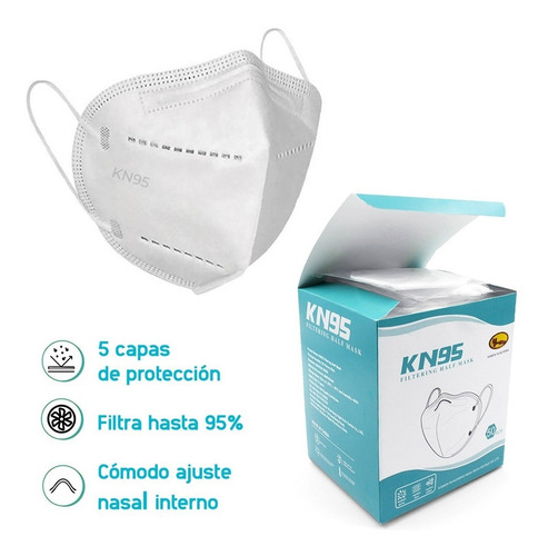 Cubrebocas Kn95 Tapabocas Reutilizables 5 Capas 3d Mask