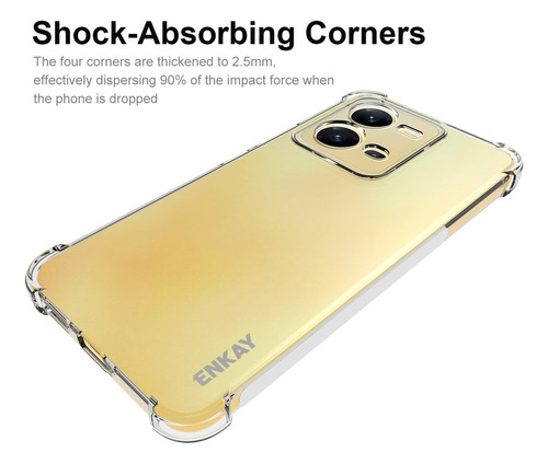 Capa À Prova De Choque Enkay Tpu Para Vivo V25 5g Global