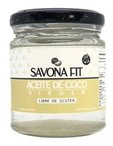 Aceite Coco Virgen Savona Fit X180ml