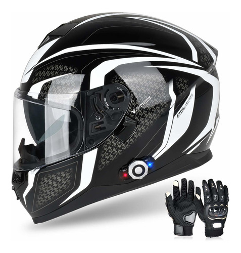 Casco De Motocicleta Bluetooth Bm12 Dot Cascos Bluetoot...