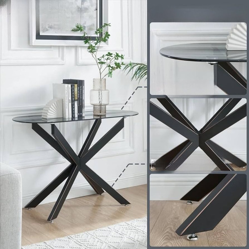 Mesa Consola Kadia Vidrio Templado En Diferentes Acabados