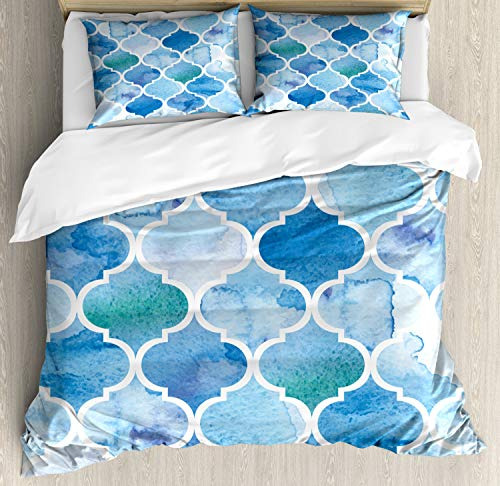 Ampbesonne Watercolor Duvet Cover Sets, Abstract Wvypj