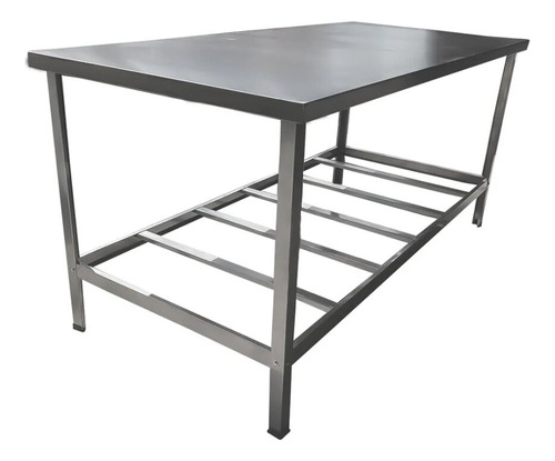 Mesa Inox Industrial Padaria Com Paneleiro Inferior 2m Sebem