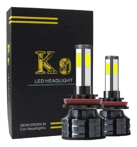 Pack 3 Kit Luz Turbo Led K9 4caras 28000lm Cambus