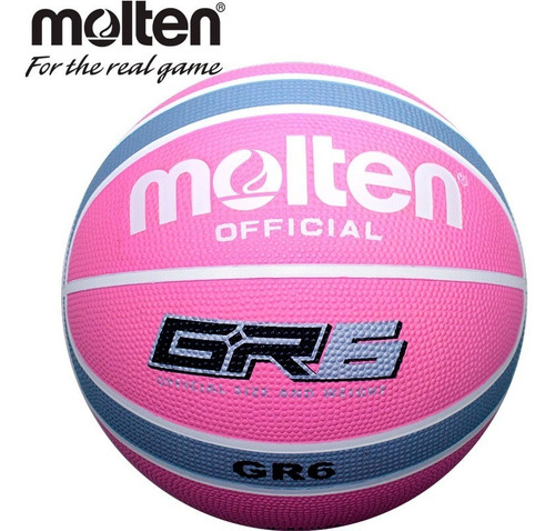 Balon Basquetbol Bgr6 Molten Giugiaro Hule Rosa #6 + Envio
