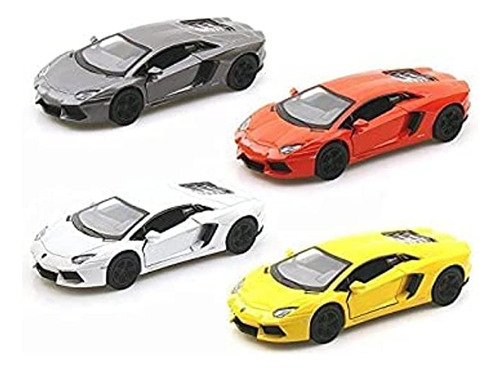 Kinsmart Lamborghini Aventador Lp700-4 - Juego De 4 Autos A