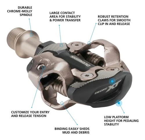 Shimano Deore Xt Pd-m8100 Pedal Spd, Sin Reflector, Incluye