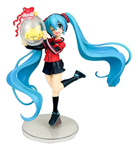Figura De Hatsune Miku Uniforme Kawaii De Pvc 21cm
