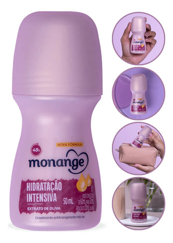Desodorante Roll On Antitraspirante Hidratação Monange