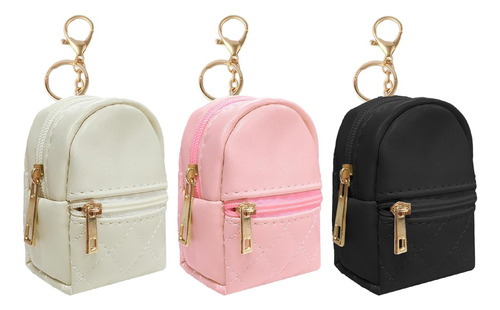 3 Piezas De Mini Mochila Linda Bolsa De Cosméticos Para Muje