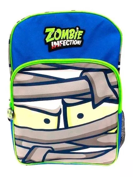 Zombie Infection Mochila Escolar 17 Azul Y Verde B17-e