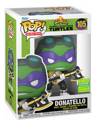 Funko Pop Tortugas Ninja-power Rangers Donatello 105