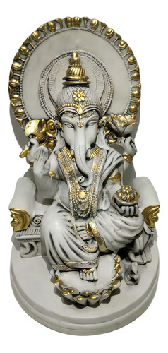 Ganesha Hindu Shiva Parvati Yoga Lottus Estatueta Decorativa Cor N/a