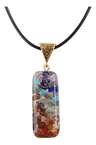 Collar De Piedras De Cristal Con Siete Chakras, Sanación Int