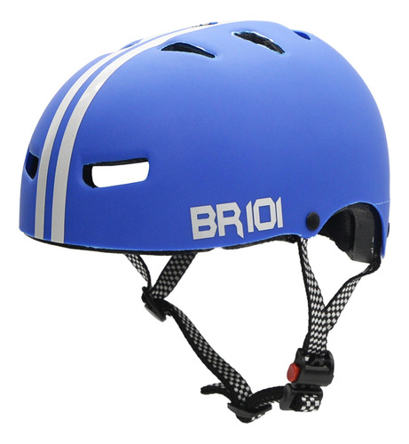 Capacete Br101 Urbano Profissional Fosco Azul Pp