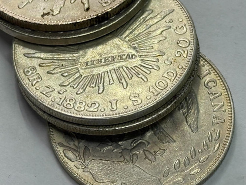 Moneda Replica 8 Reales Z.1882.j.s.10d.20g Libertad (Usado)