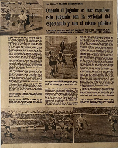 Peñarol Sud América, Clipping Revista Fútbol Déc 50, Ncr06