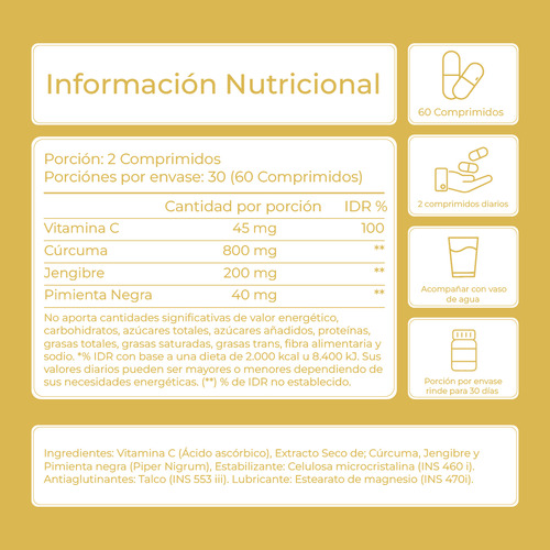Magnesio Citrato + Cúrcuma Pimienta Negra | Combo 30 Días! Sin Sabor