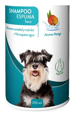 Shampoo En Espuma Seca Para Perro Traper 170 Ml Afj