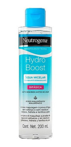 Agua Micelar Neutrogena Hydro Boost Bifasica 200ml