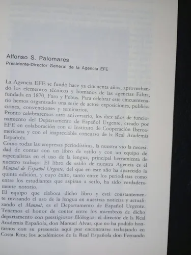 El Idioma Español En Las Agencias De Prensa Sánchez Ruipérez