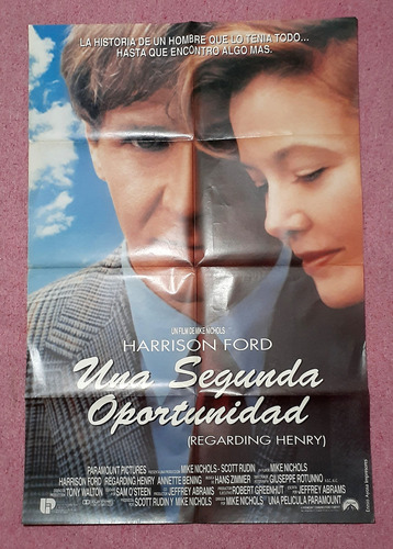 Regarding Henry (1991) - Poster Afiche Original Cine 100x70