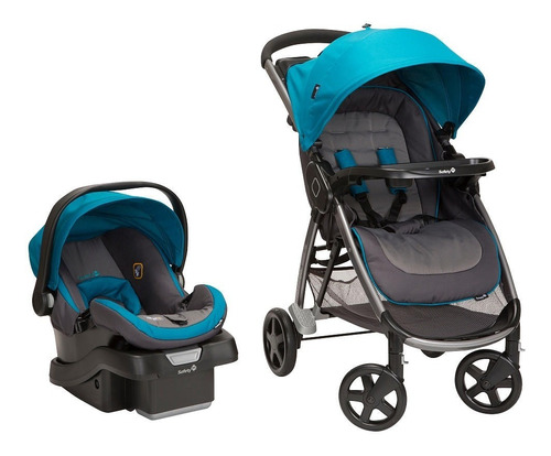 Coche Travel System P/bebe Step And Go Azul Safety 