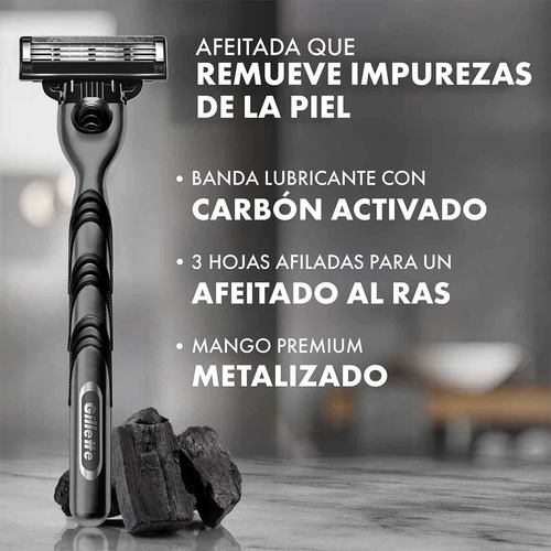 Gillette Prestobarba3 Carbono 8 U