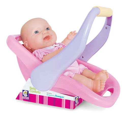 Brinquedo Boneca Com Bebê Conforto La New Reborn Cotiplás