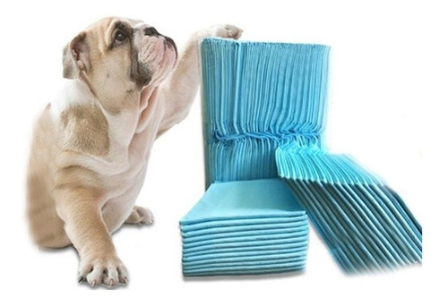 Imagen 1 de 2 de 40 Pañales Tipo Sabanillas Mascotas Perros 60x90 Cms