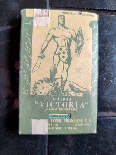 Mazo Naipes Españoles Victoria Antiguo Con Estampilla Fiscal