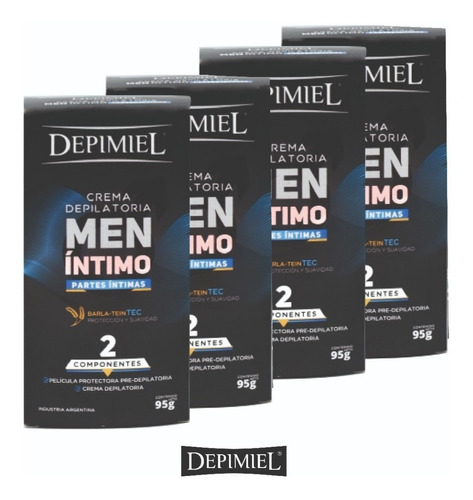Depimiel - Cremas Depilatorias Men Íntimo Kit X 4