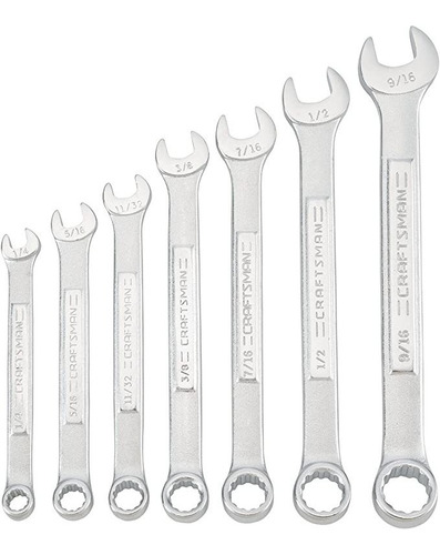 Juego De Llaves Combinadas Craftsman® 7pzs Estándar C/ Funda