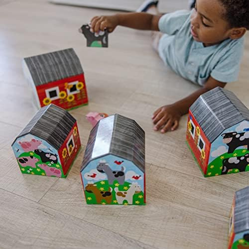 Melissa & Doug Anidar Y Clasificar Graneros Y Animales Con 6