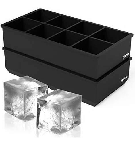 Glacio Grandes Ice Cube Bandejas Para Whisky - Hielo Del Sil