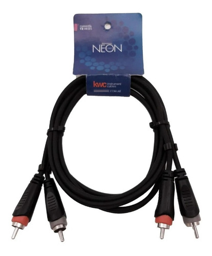 Cable Kcw 9013 Neon 2 Rca - 2 Rca 3mts Cuo