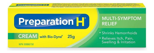 Pomada Preparación H 25g ( Con Bio-dyne® ) Crema Canadá