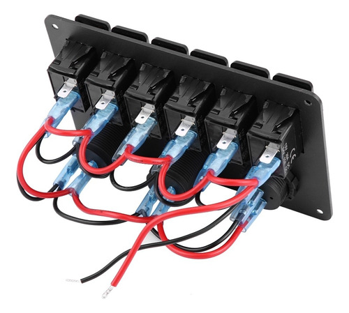 Panel De Interruptores Led De 12 V, 24 V, 6 Bandas, Para Aut