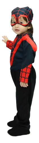 Disfraz Licencia Spidey Morales Spiderman Original Para Niños Fantasy Ruz