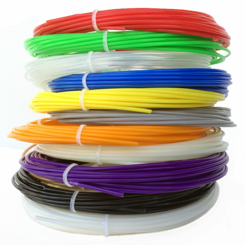 Imagem 5 de 8 de Kit 10 Cores Refil Filamento Pla 1.75mm 100m P/ Caneta 3d