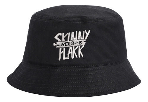 Bucket Hat Rels B Sombrero Pescador Bordado Negro Unitalla