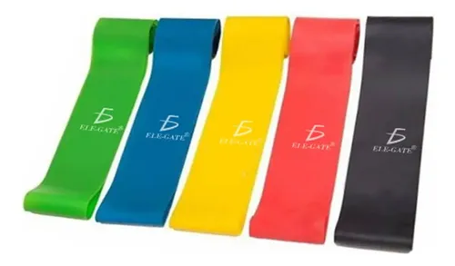 Kit 5 Bandas Ligas Latex De Resistencia Varios Niveles Piernas Ej...