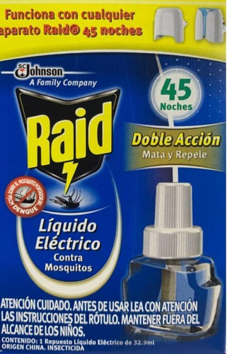 Raid Liquido Electrico 45 Noches Doble Accion Nuevo