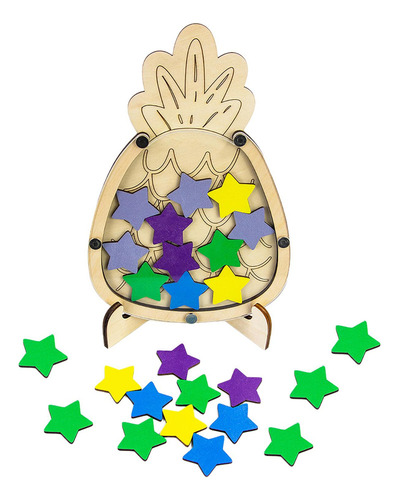 Star Reward Jar Wood Good Behavior Reward Jar Para Niños En